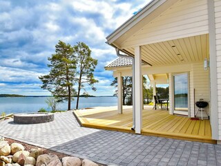 Veranda mit traumhaftem Meerblick
