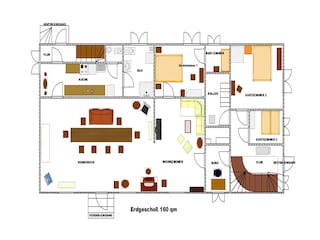 Grundriss Erdgeschoss 160 qm