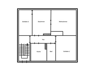 Vakantieappartement Barth Grondplan 23