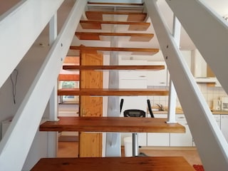 Treppe zum Dachgeschoss