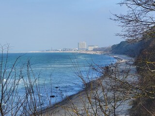 Blick nach Warnemünde