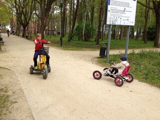 Gleich bei der Wohnanlage befindet sich ein gokart Verleih