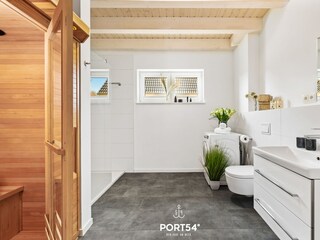Badezimmer mit Sauna