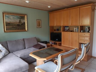 Sitzgruppe mit Schlafsofa