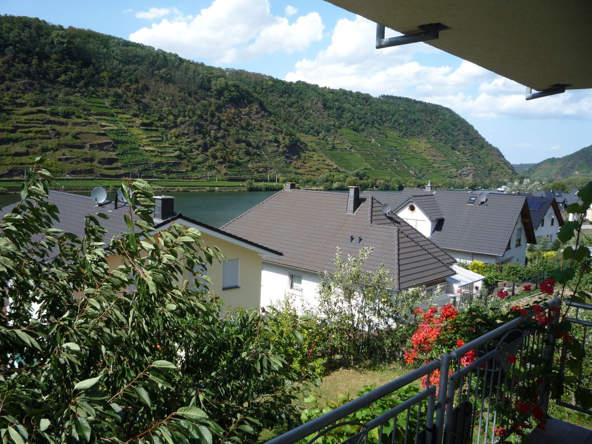 Blick vom Balkon auch auf die Mosel