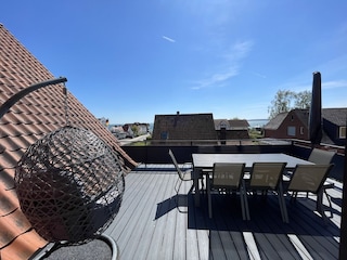 Dachterrasse mit Meerblick