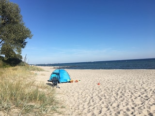 Feiner Sandstrand in Sierksdorf