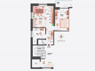 Appartement Bramberg am Wildkogel Plan d'étage 42
