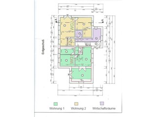 Grundriss Wohnung Erdgeschoß W 1