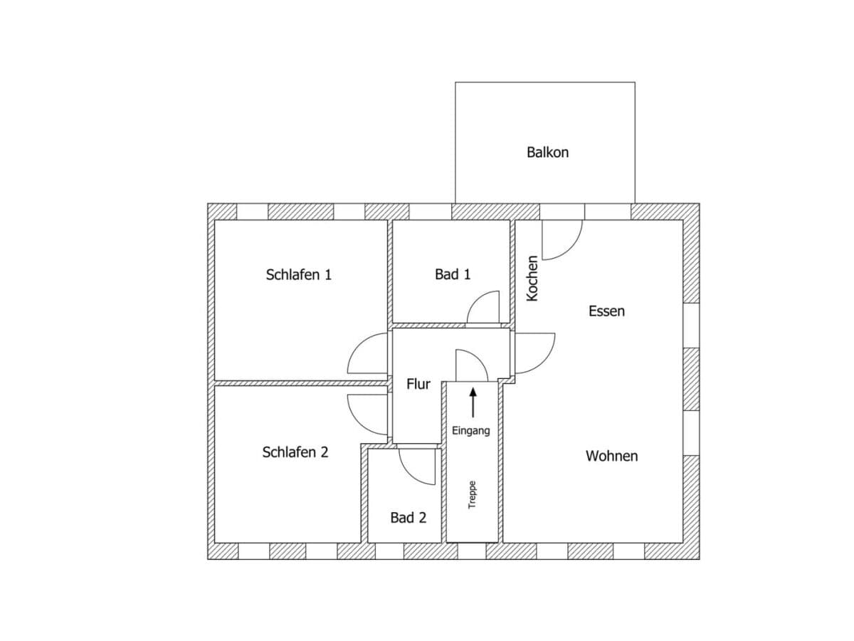 Ferienwohnung Bensersiel Grundriss 22