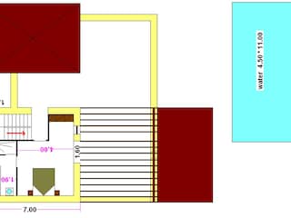 Das Obergeschoss mit der riesigen Dachterrasse