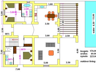 Villa Rethymnon Pianta del piano 41