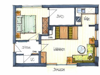 Maison de vacances Itter Plan d'étage 12