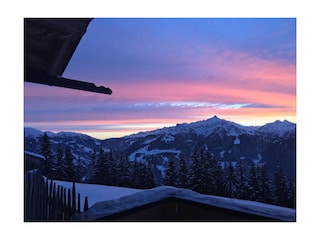 Abendstimmung auf unserer Berghütte