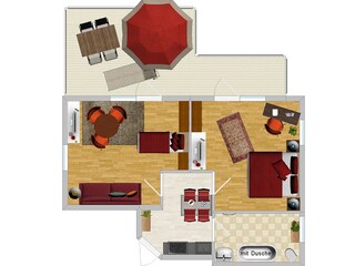 Vakantieappartement Bad Bellingen Grondplan 30