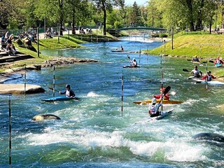 Canoe park in Huningue (France)