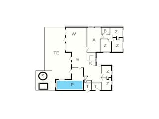 Vakantiehuis Vaeggerløse Grondplan 3
