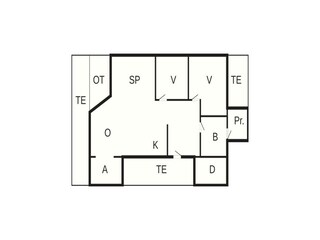 Vakantiehuis Bork Havn Grondplan 4