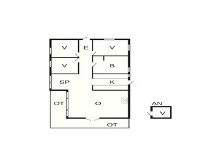 Vakantiehuis Ebeltoft Grondplan 29
