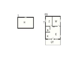 Vakantiehuis Hovborg Grondplan 4