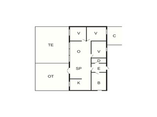 Casa per le vacanze Ydby Pianta del piano 40