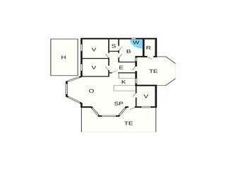 Maison de vacances Tversted Plan d'étage 21