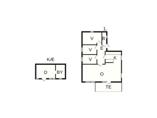 Casa de vacaciones Eide Plano de planta 57