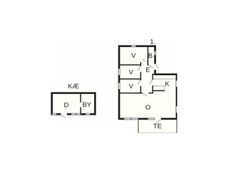 Vakantiehuis Eide Grondplan 12