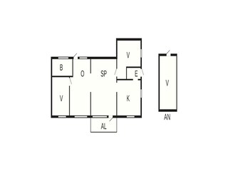 Vakantiehuis Upphärad Grondplan 43