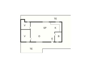 Vakantiehuis Skagen Grondplan 34