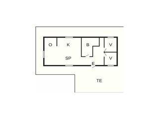Vakantiehuis Ansager Grondplan 5