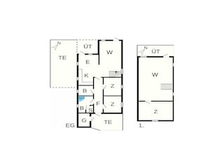 Vakantiehuis Fjand Grondplan 34