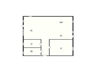 Vakantiehuis Bjerge Strand Grondplan 73