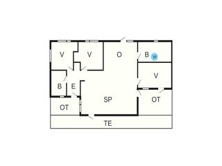 Casa per le vacanze Nørlev Strand Pianta del piano 3