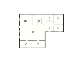 Casa per le vacanze Kongsmark Pianta del piano 42