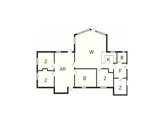 Vakantiehuis Ansager Grondplan 37