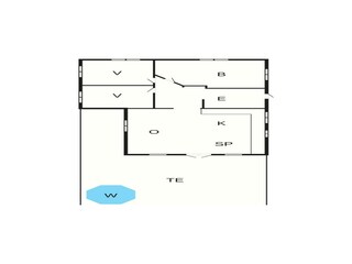 Vakantiehuis Flovt Strand Grondplan 4
