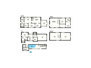 Casa per le vacanze Søndervig Pianta del piano 50