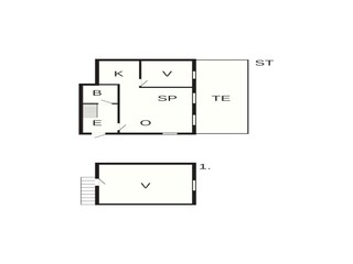 Vakantiehuis Ospeskogen Grondplan 24