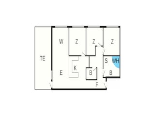 Appartement Søndervig Grondplan 51