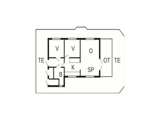 Casa de vacaciones Helligsø Plano de planta 8