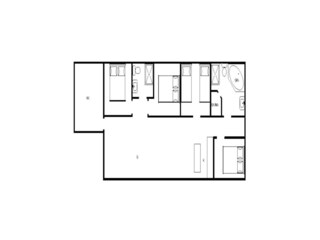 Casa de vacaciones Lønstrup Plano de planta 3