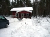 Haus Solbacken im Winter