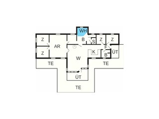 Vakantiehuis Løkken Grondplan 4