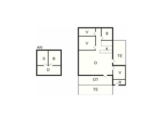 Vakantiehuis Blokhus Grondplan 27