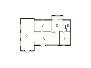 Vakantiehuis Ebeltoft Grondplan 38