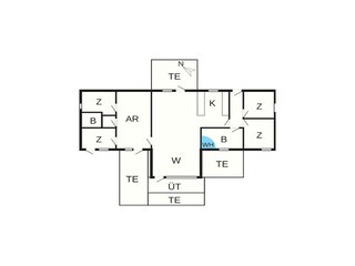 Vakantiehuis Havneby Grondplan 2