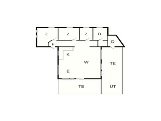 Vakantiehuis Blokhus Grondplan 8