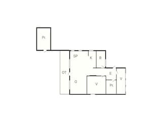 Vakantiehuis Læsø Grondplan 44