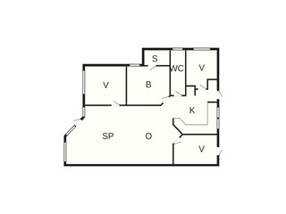 Casa de vacaciones Saltum Plano de planta 42